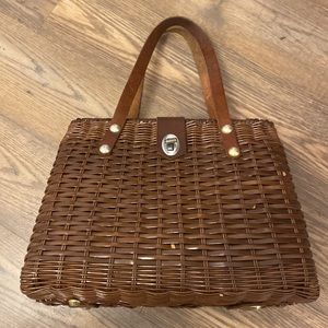 Wicker Basket Purse Bag Rattan Bag